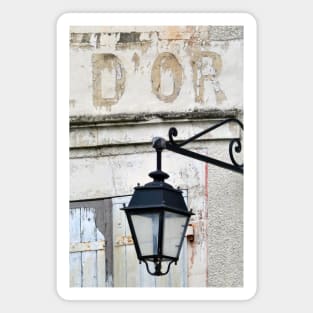 Gold Bar, French Cafe Culture, an old street lamp Magnet